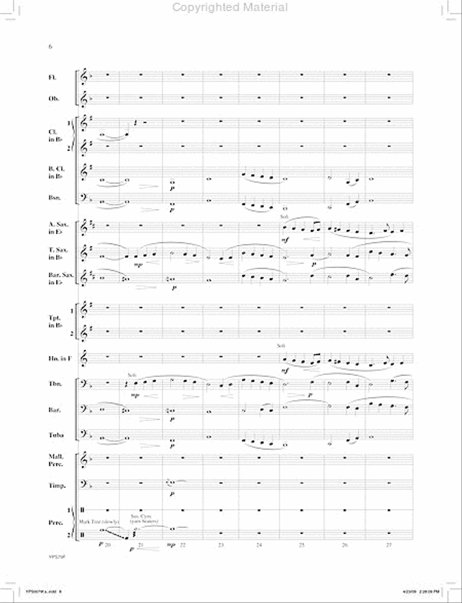 Whispering Pines Concert Band scores gallery preview page 7