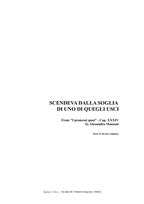 SCENDEVA DALLA SOGLIA DI UNO DI QUEGLI USCI - From "I promessi sposi" - For SATB Choir