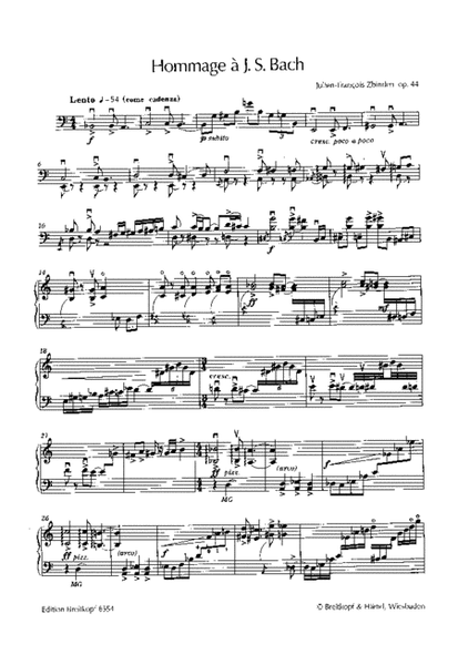 Hommage a J. S. Bach Op. 44
