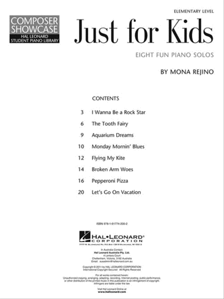Just for Kids Piano Method scores gallery preview page 2