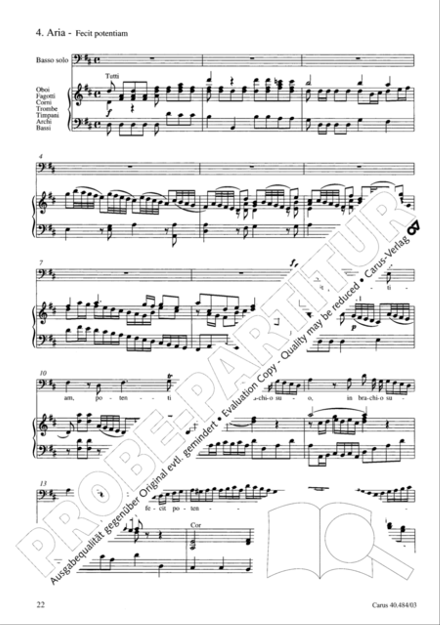 Magnificat in D ATB scores gallery preview page 23