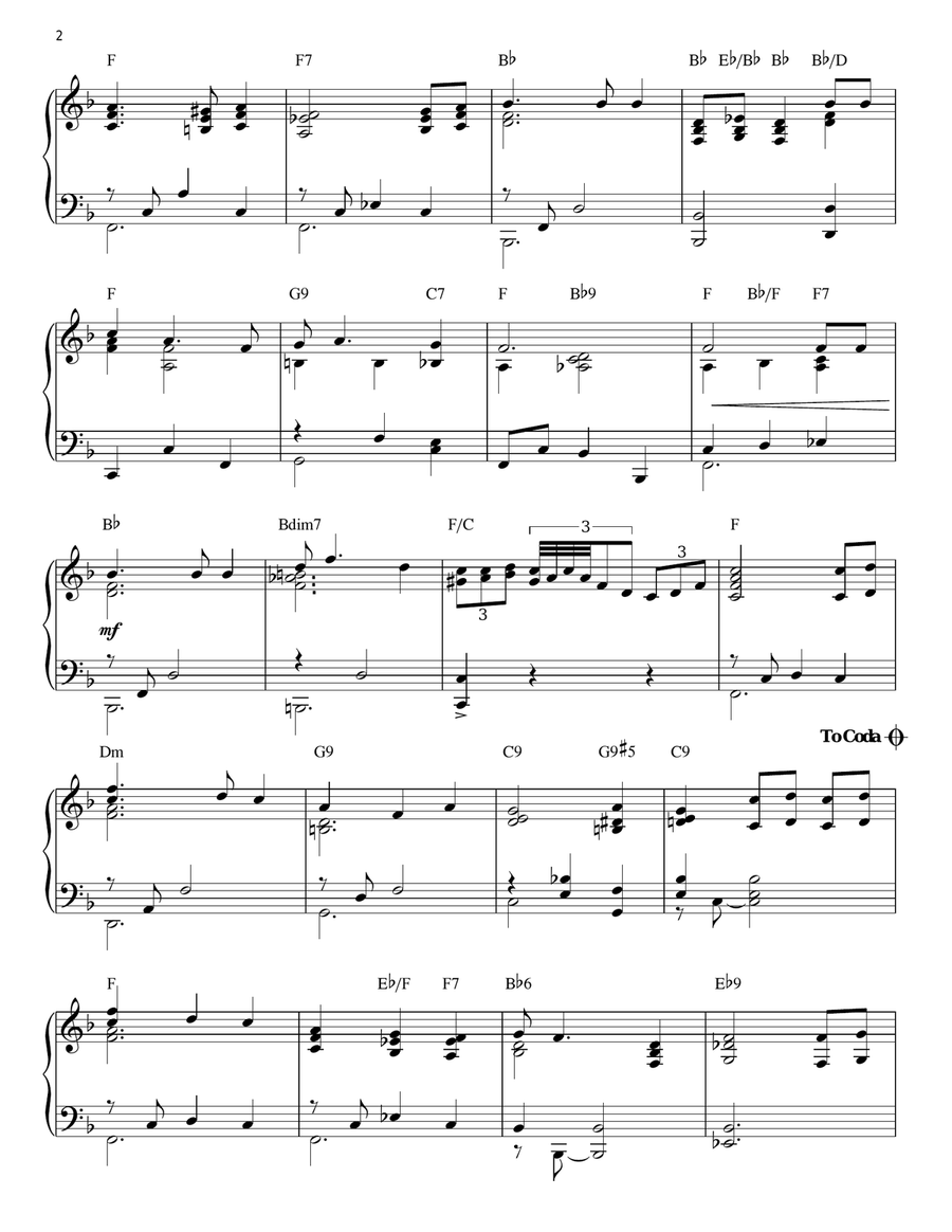 There Will Be Peace In The Valley For Me [Jazz version] (arr. Brent Edstrom) Piano Solo scores gallery preview page 2