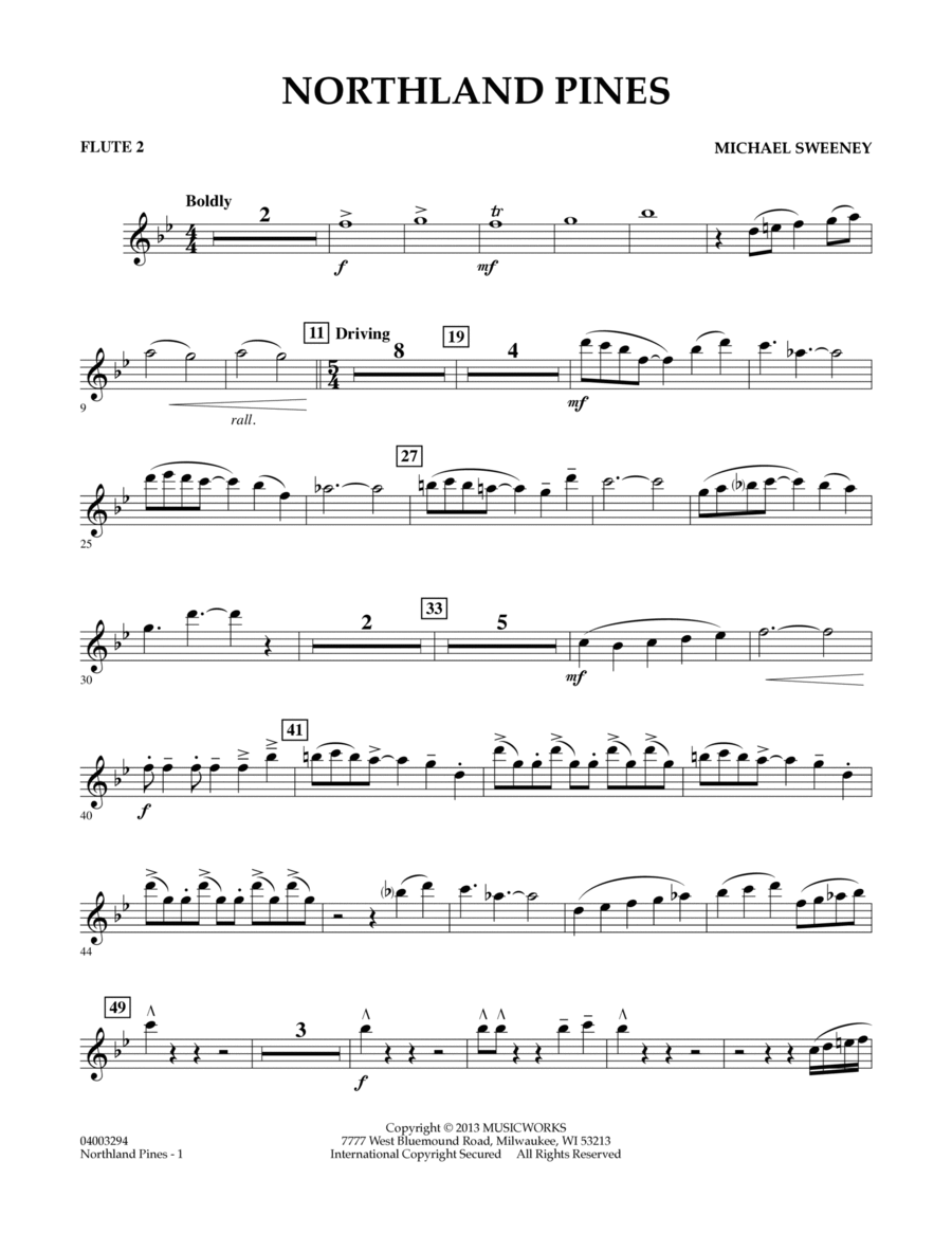 Northland Pines - Flute 2