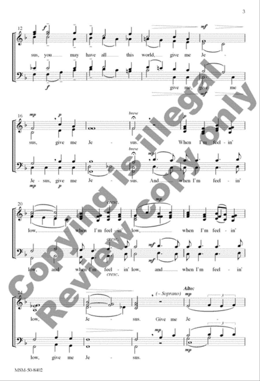 Give Me Jesus Give Me Jesus Divisi scores gallery preview page 14