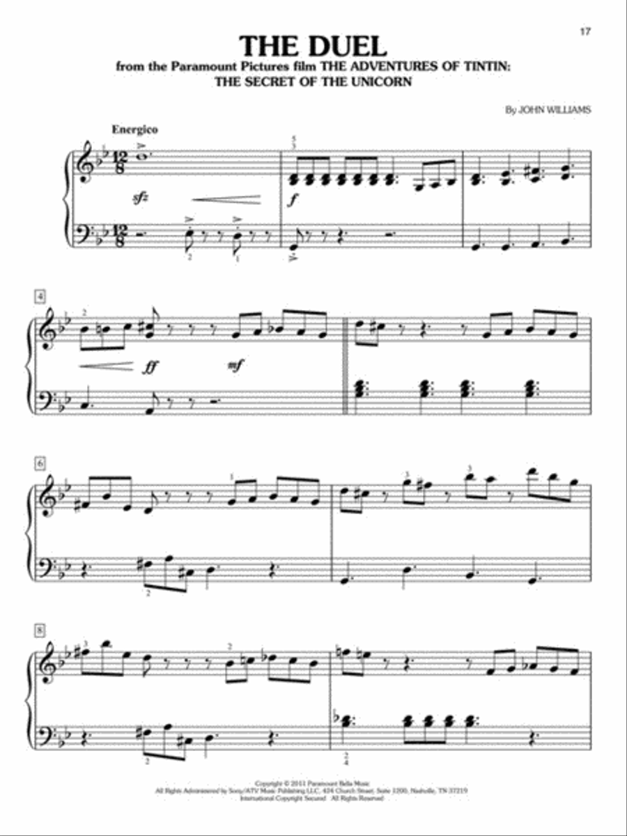 The John Williams Easy Piano Anthology Easy Piano scores gallery preview page 5