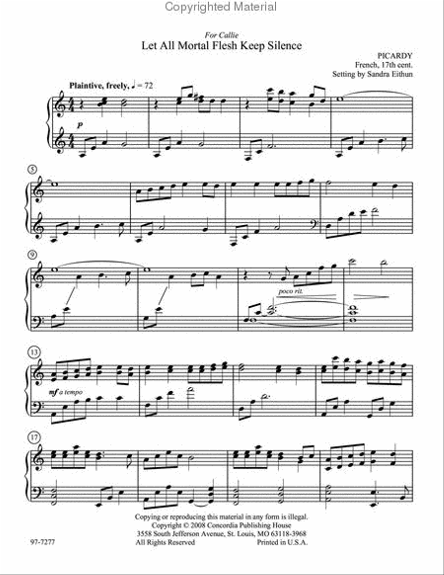 Abide with Us Piano Solo scores gallery preview page 2