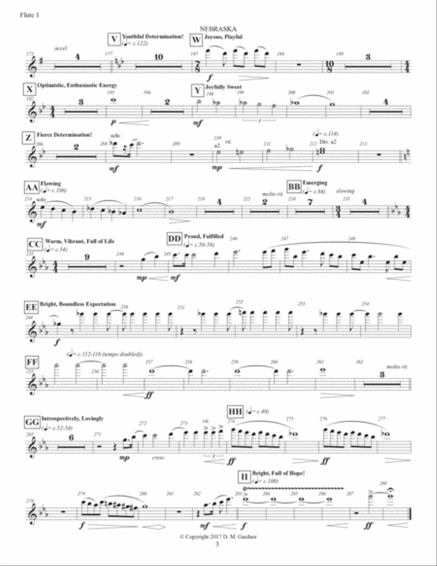 Nebraska - My Heartland (INSTRUMENTAL PARTS) Choir scores gallery preview page 6