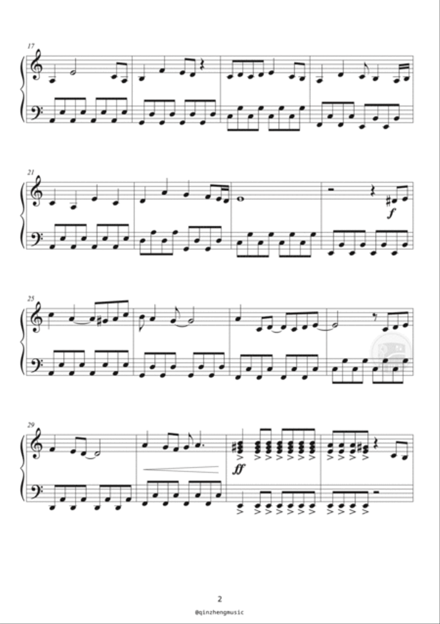 Detective Conan: Main Theme Easy Piano scores gallery preview page 2