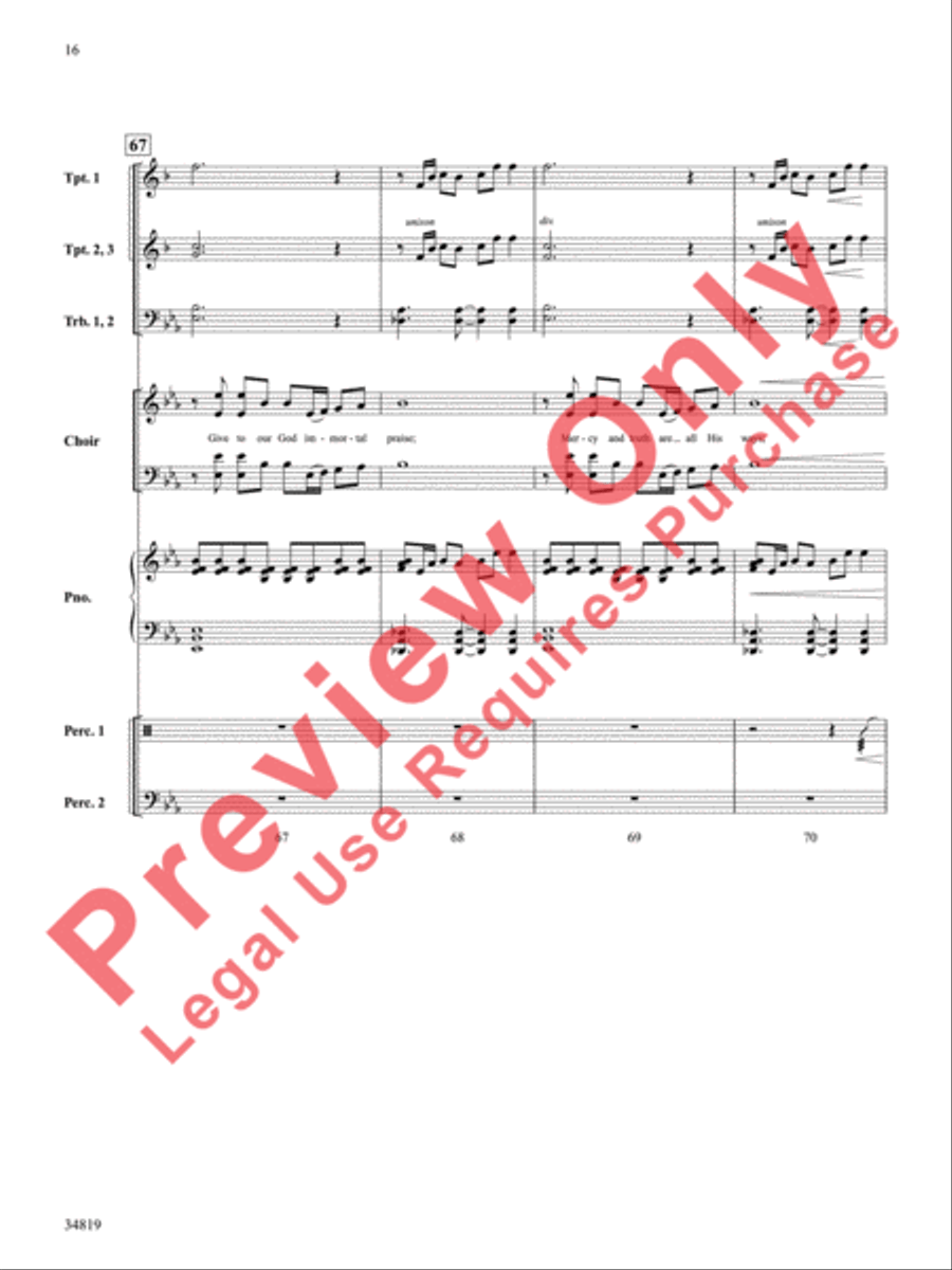 Immortal Praise Choir scores gallery preview page 17