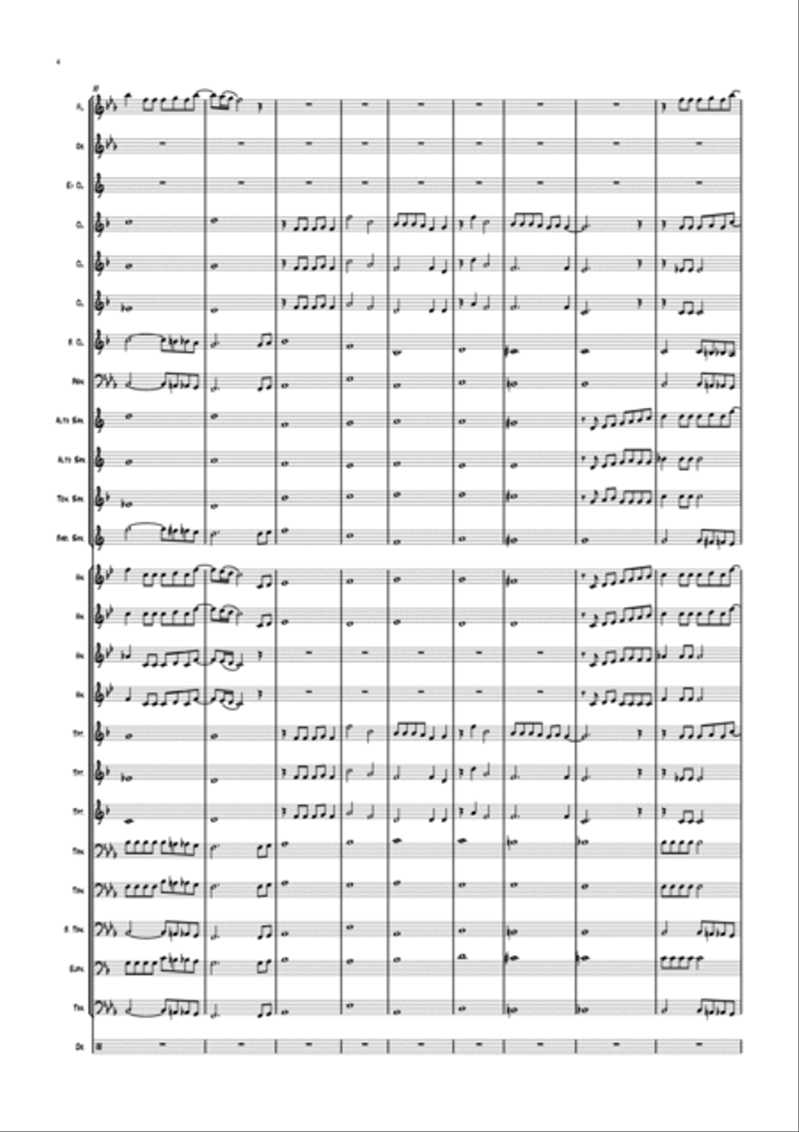 Life On Mars Life On Mars Concert Band scores gallery preview page 4