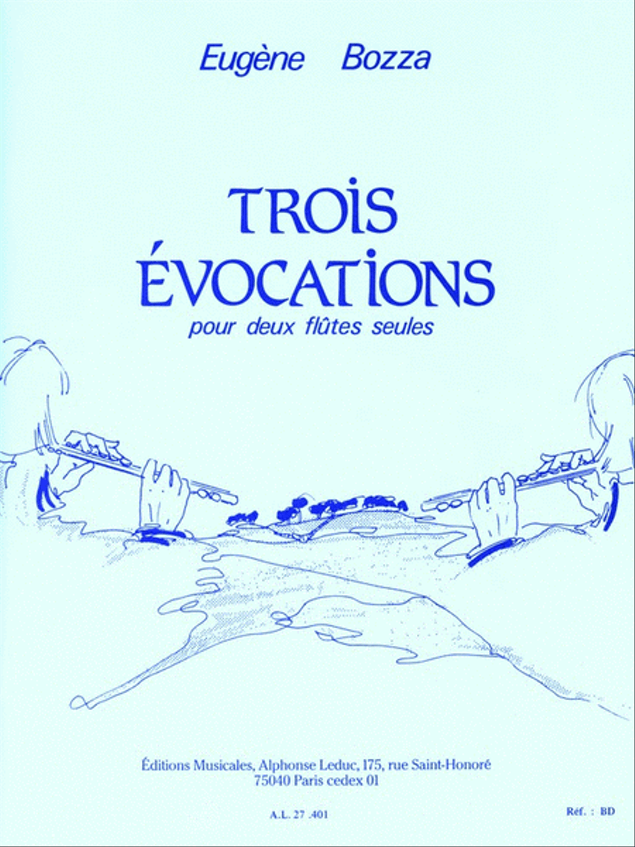 Three Evocations For Two Flutes Flute Duet scores gallery preview page 1