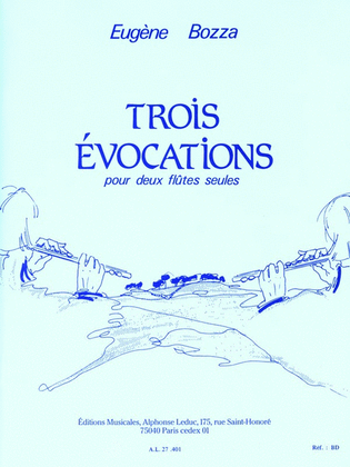 Book cover for Three Evocations For Two Flutes