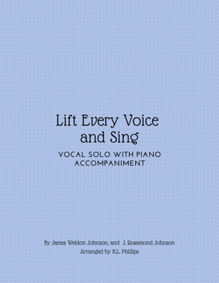Book cover for Lift Every Voice and Sing - Vocal Solo with Piano Accompaniment