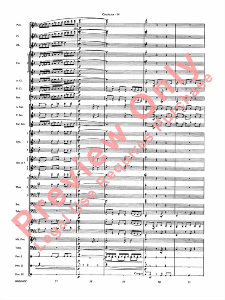 The Ascension Concert Band scores gallery preview page 17