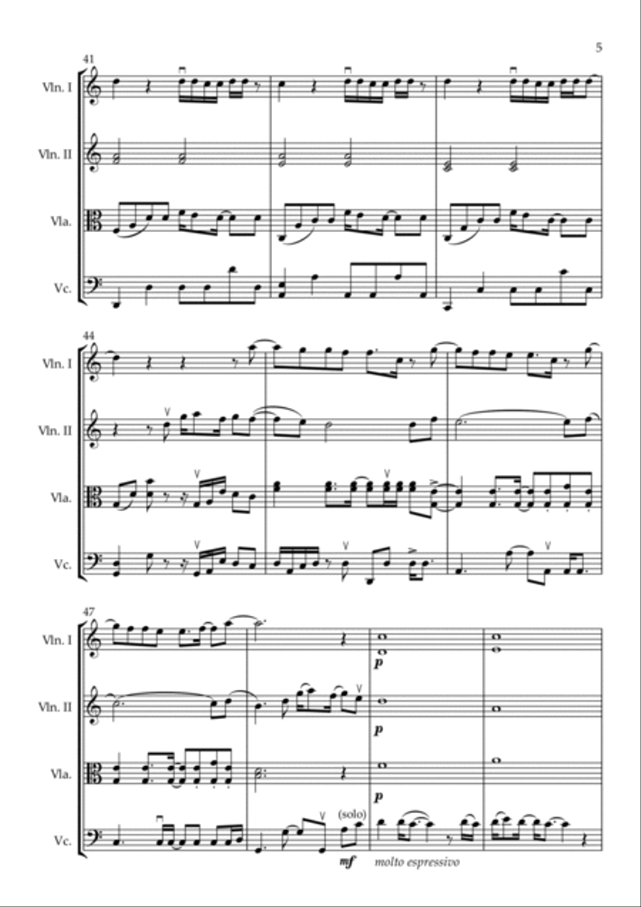 Watermelon Sugar Watermelon Sugar String Quartet scores gallery preview page 5