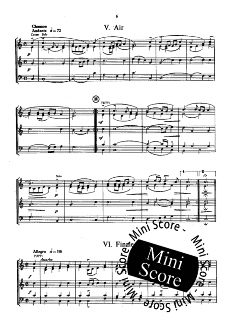 Boismortier Suite Concert Band scores gallery preview page 9