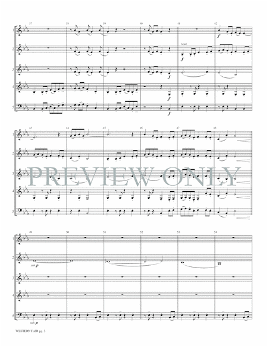 Western Fair Western Fair Woodwind Quartet scores gallery preview page 5