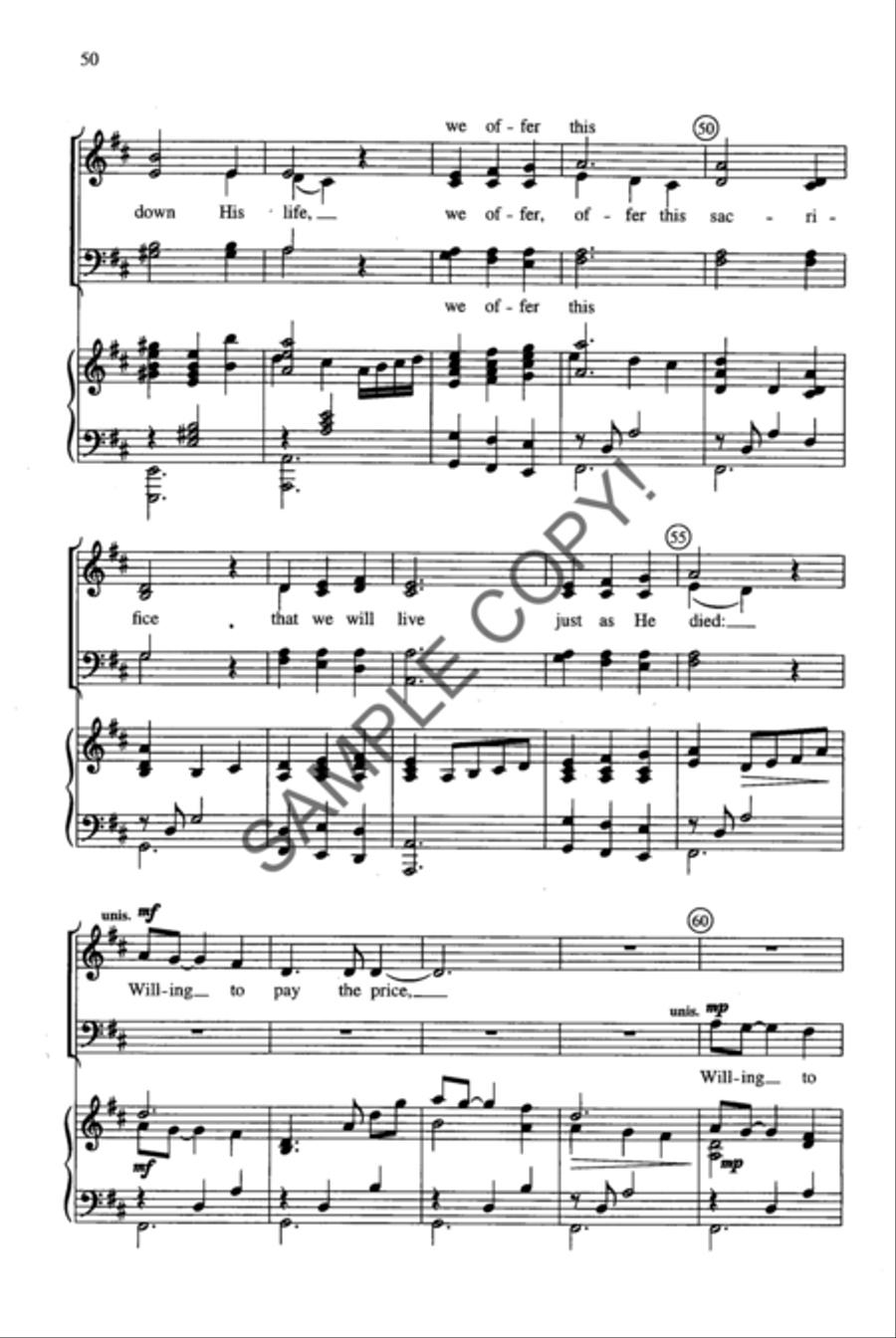 Shadow of the Cross 4-Part scores gallery preview page 36