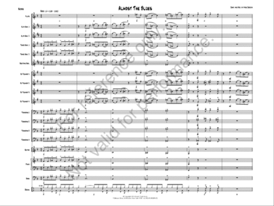 Almost The Blues Jazz Ensemble scores gallery preview page 3