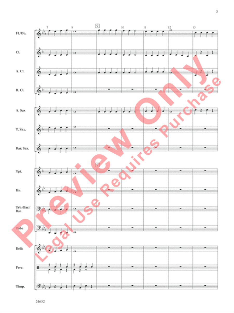 Winter Medley Winter Medley Concert Band scores gallery preview page 4