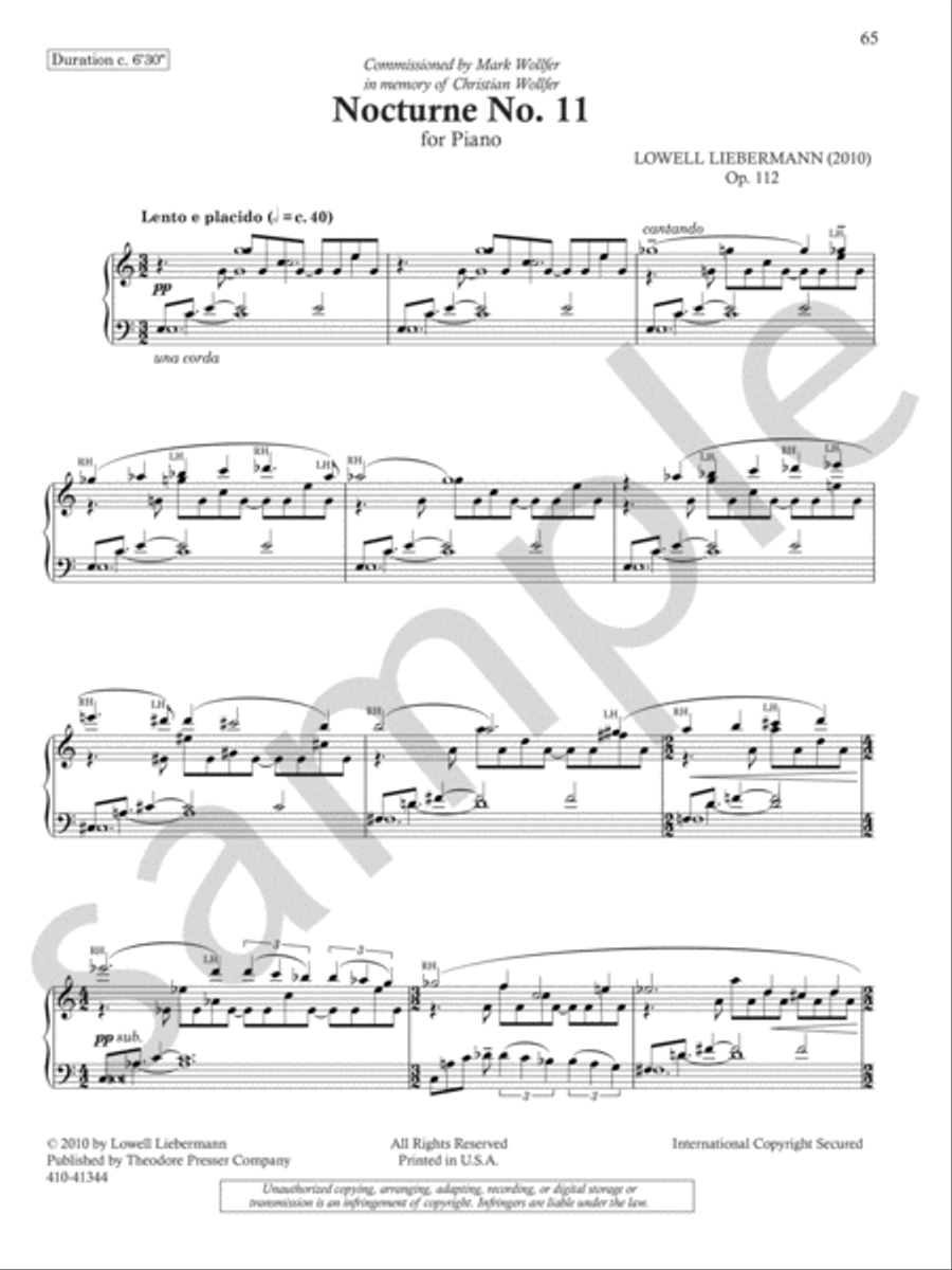 Complete Nocturnes Chamber Music scores gallery preview page 13