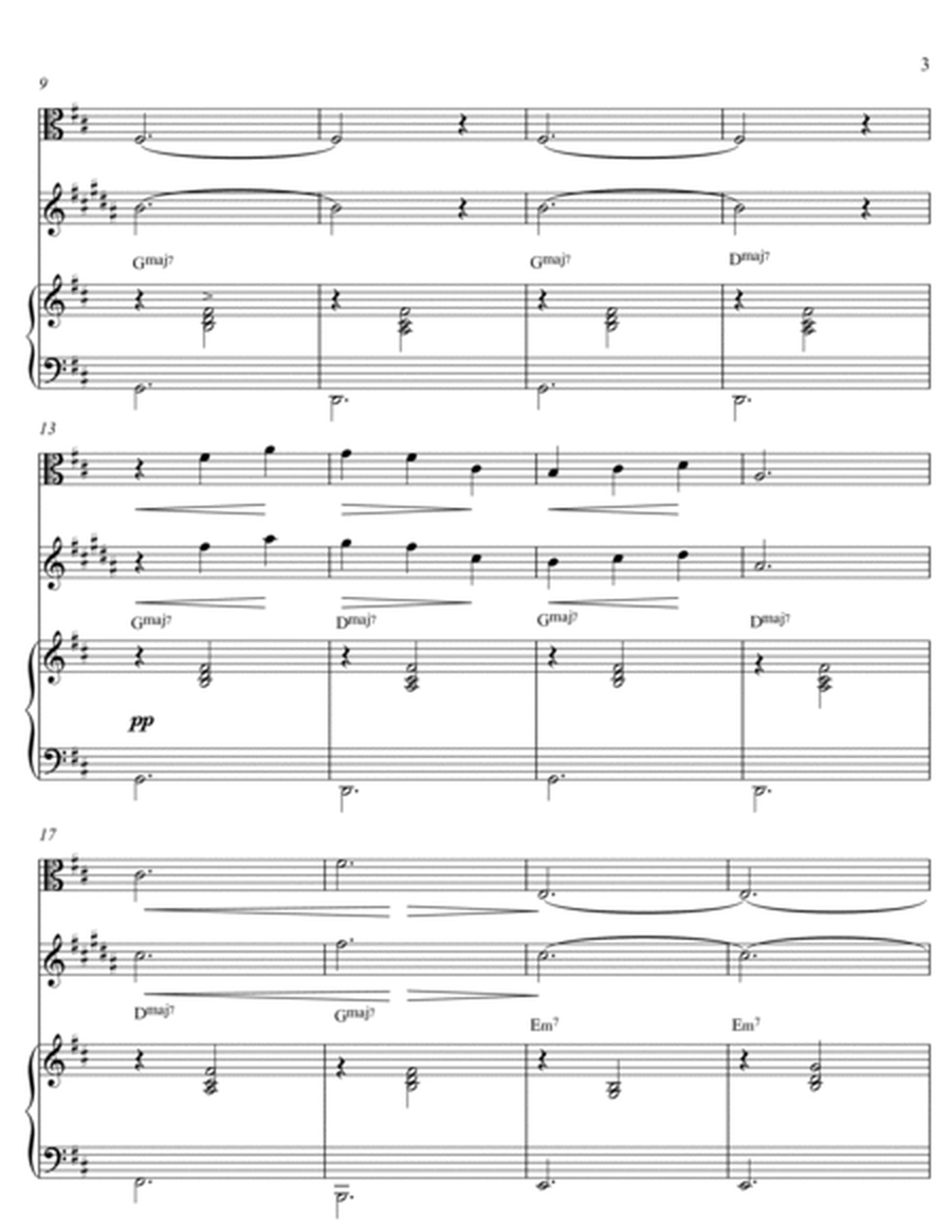 Erik Satie - Gymnopedie No 1(Trio Piano, Viola and Baritone Sax) with chords image number null