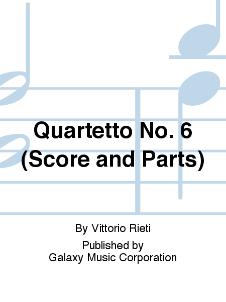 Quartetto No. 6 - Score and parts