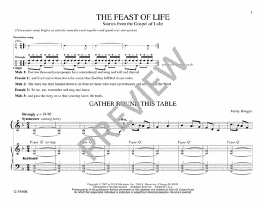 The Feast of Life - Keyboard edition