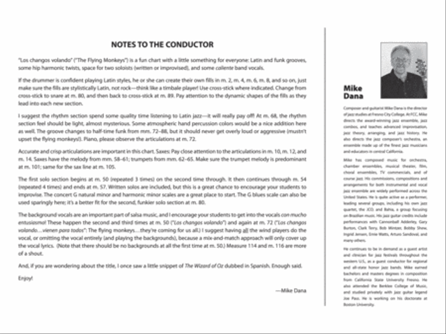 Los changos volando: Score Jazz Ensemble scores gallery preview page 2