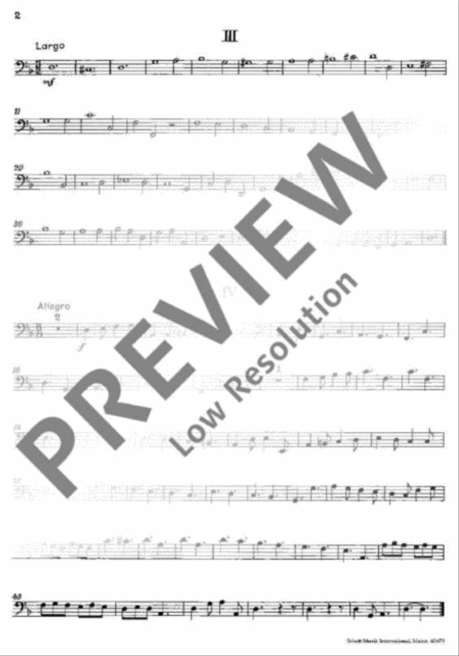 Trio Sonata in D minor Flute scores gallery preview page 17