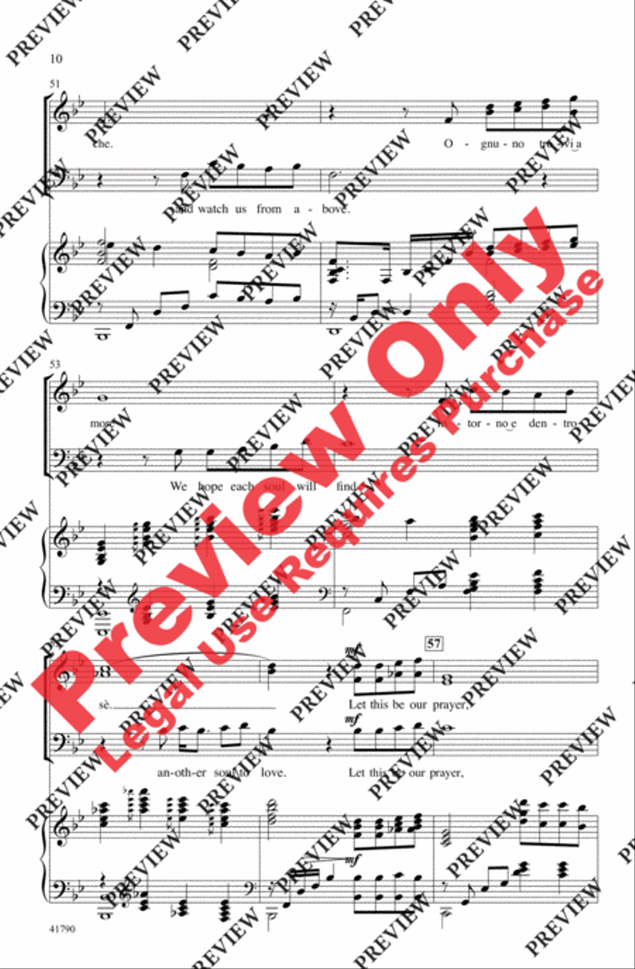 The Prayer 3-Part scores gallery preview page 10