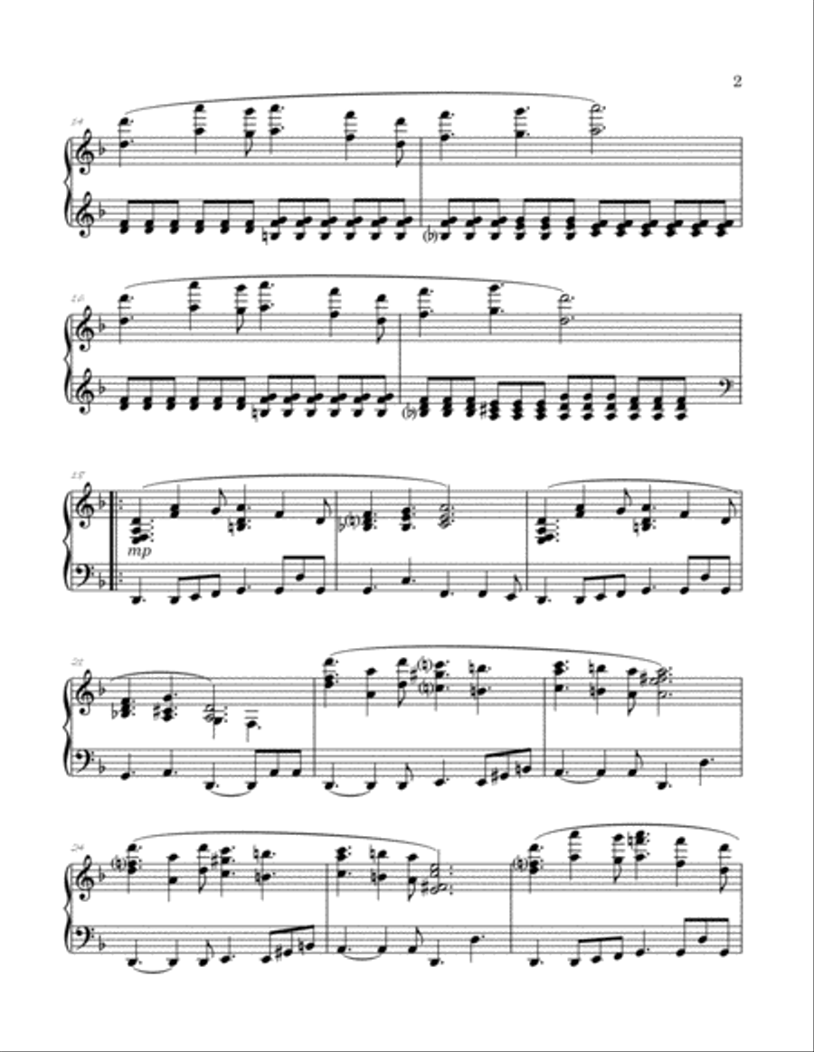 Themes For Adventures Of Robinson Crusoe Piano Solo scores gallery preview page 3