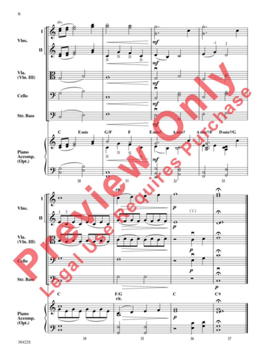 As Twilight Falls As Twilight Falls String Orchestra scores gallery preview page 7