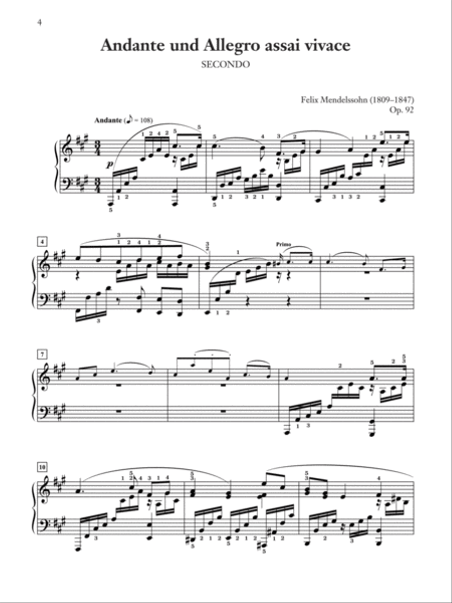 Mendelssohn -- Allegro brillant Small Ensemble scores gallery preview page 2