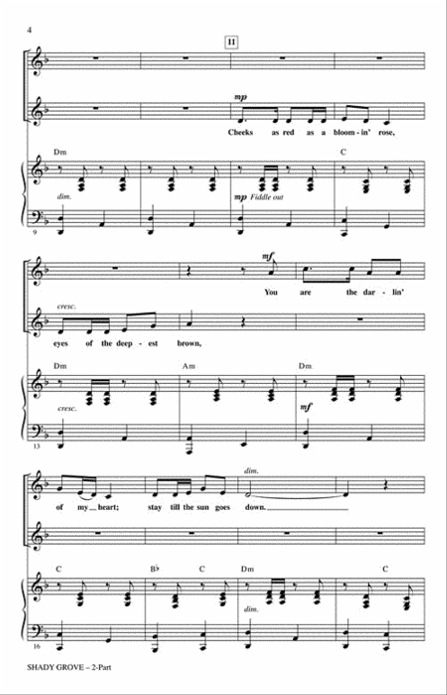 Shady Grove Shady Grove 2-Part scores gallery preview page 3