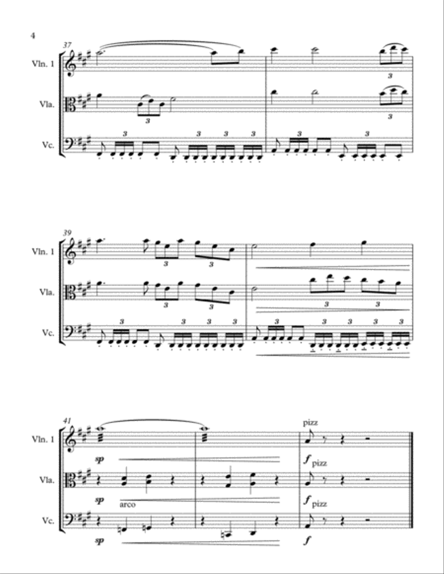 Time To Say Goodbye String Trio scores gallery preview page 5