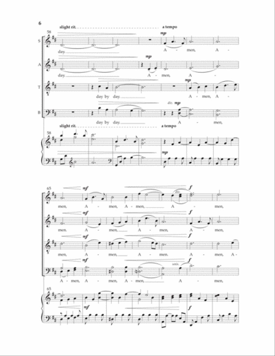 Benediction (Prayer of St. Richard of Chichester) 4-Part scores gallery preview page 4