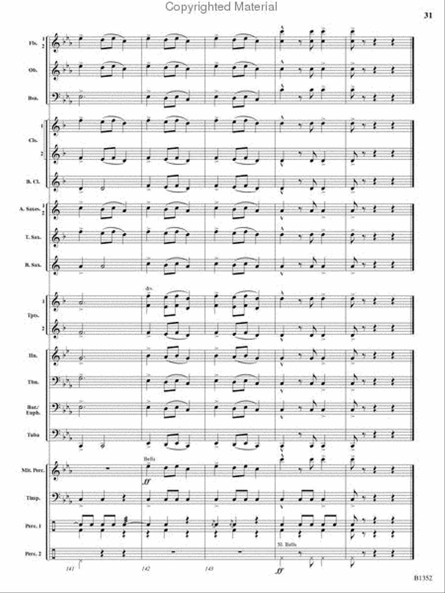 A Christmas Montage Concert Band scores gallery preview page 30