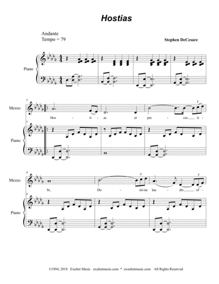 Hostias (from "Requiem Mass" - Piano/Vocal Score) image number null