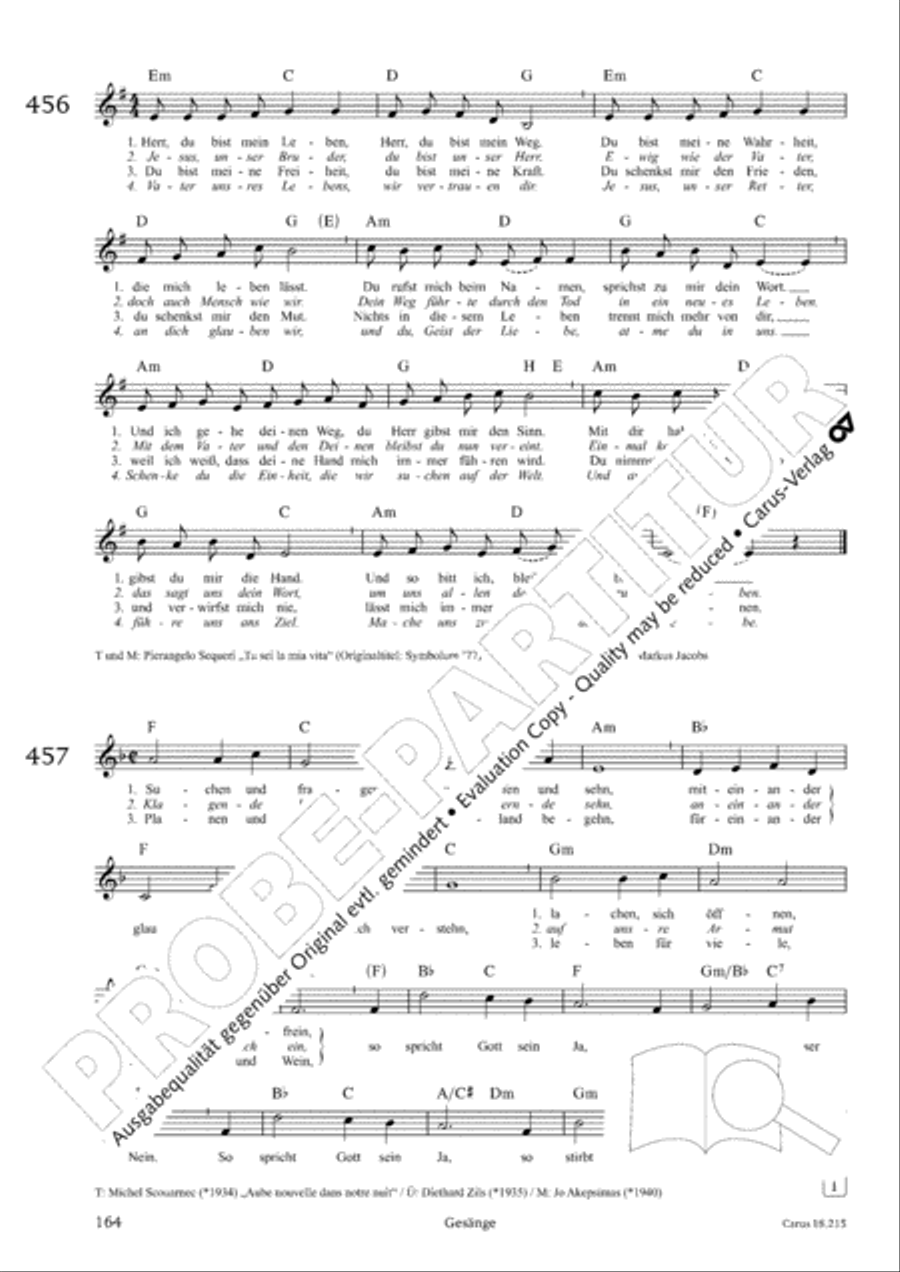 Gitarrenbuch zum Gotteslob Guitar scores gallery preview page 151