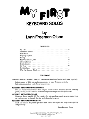 Book cover for My First Keyboard Solos