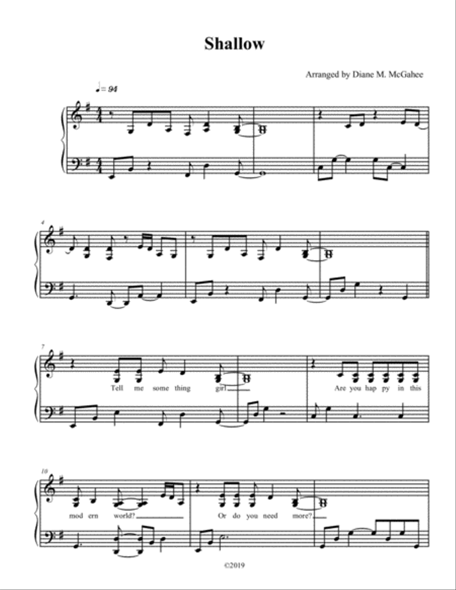 Shallow Shallow Small Ensemble scores gallery preview page 1