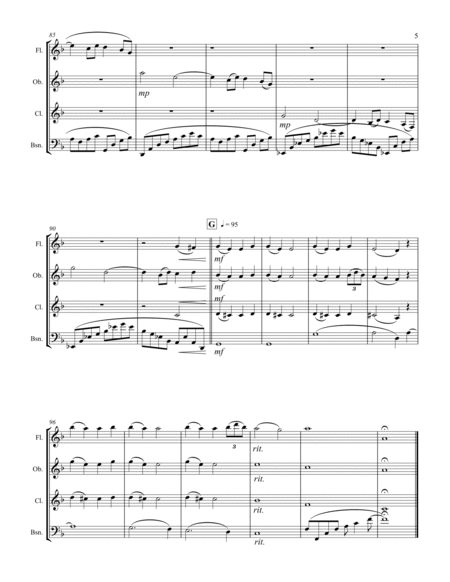 Debussy – “Reverie” (for Woodwind Quartet) image number null
