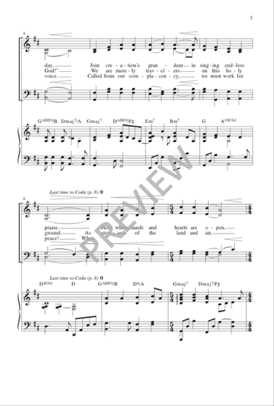 For the Beauty of the Earth 4-Part scores gallery preview page 4