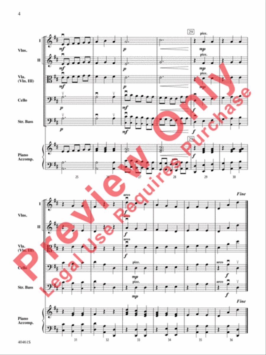 Chins and Pins Chins and Pins String Orchestra scores gallery preview page 5