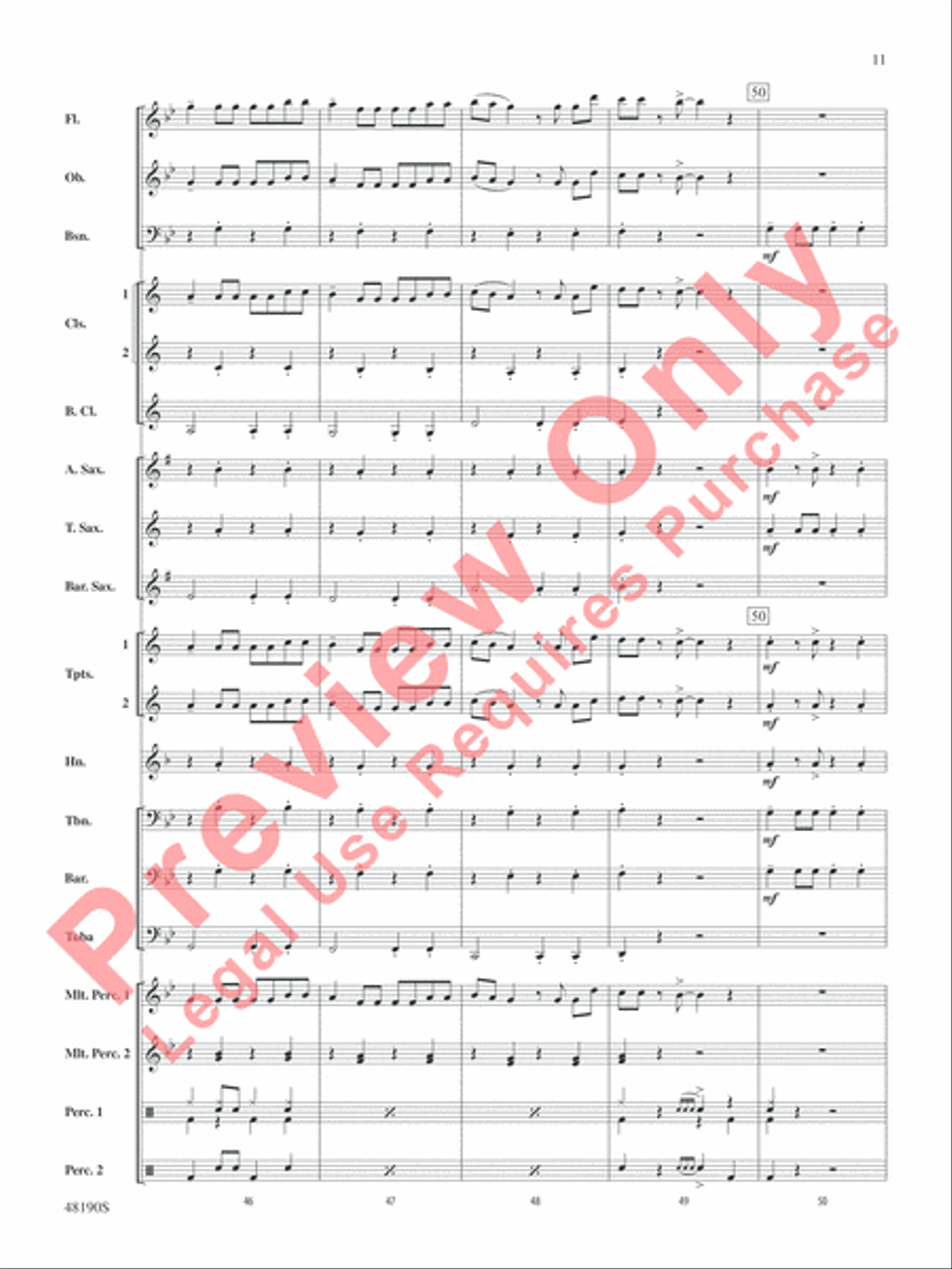 Con Calma (Remix) Concert Band scores gallery preview page 12