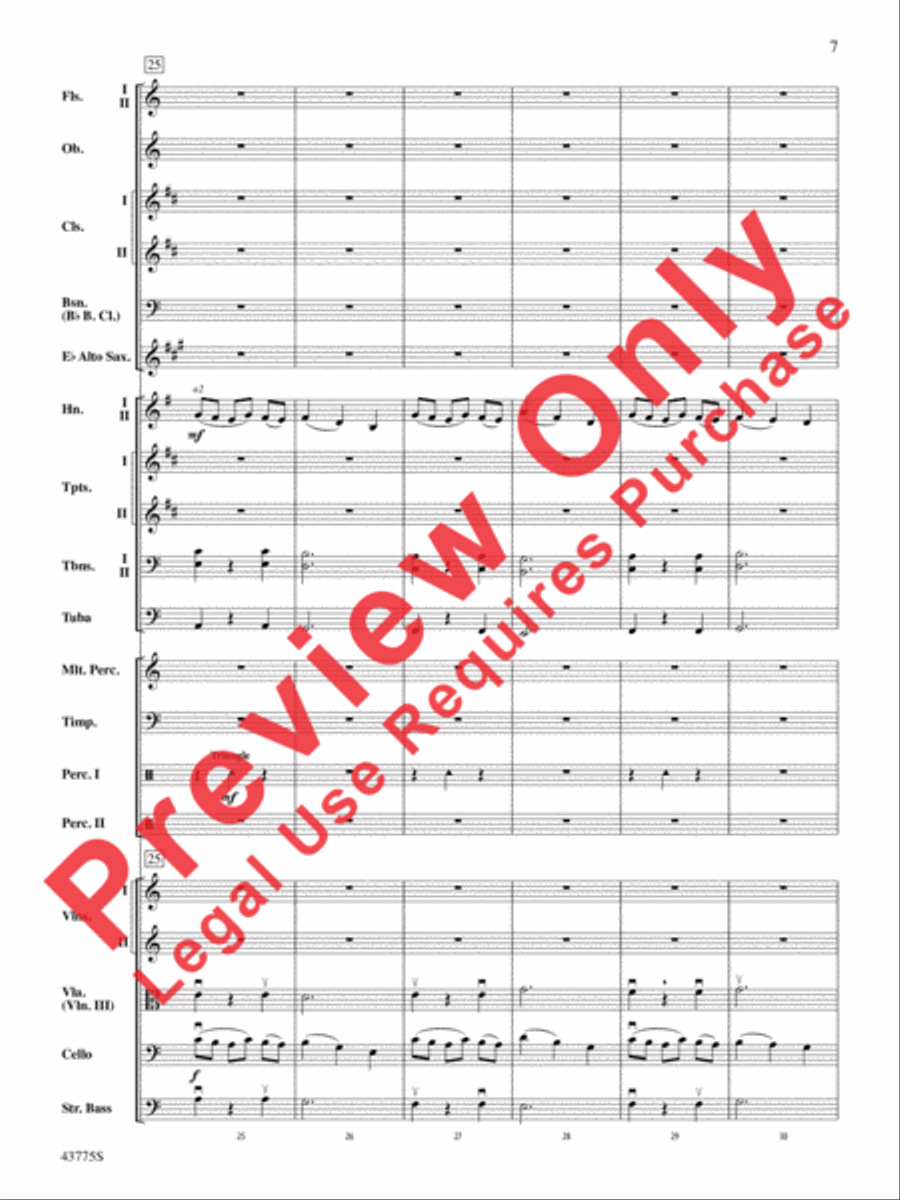 Ancient Echoes of Time Full Orchestra scores gallery preview page 8