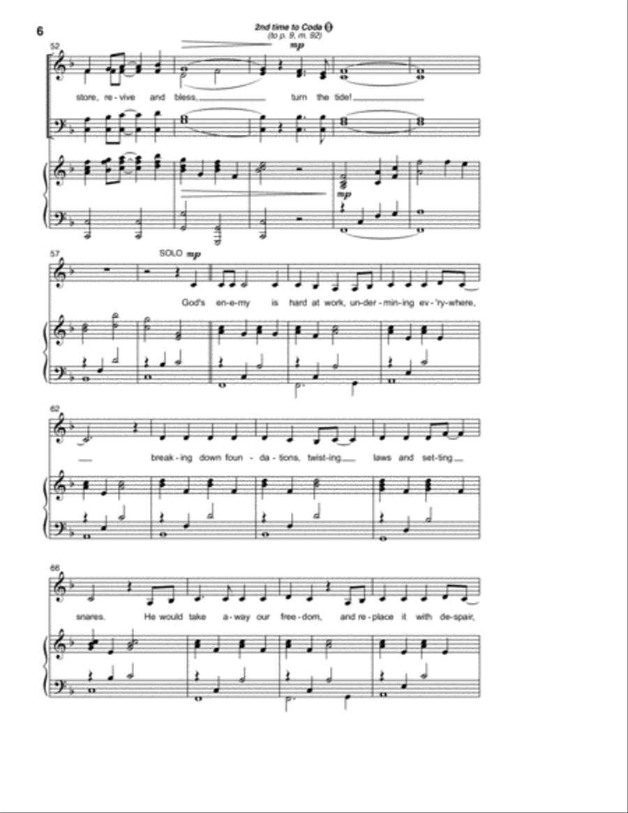 Turn The Tide 4-Part scores gallery preview page 5