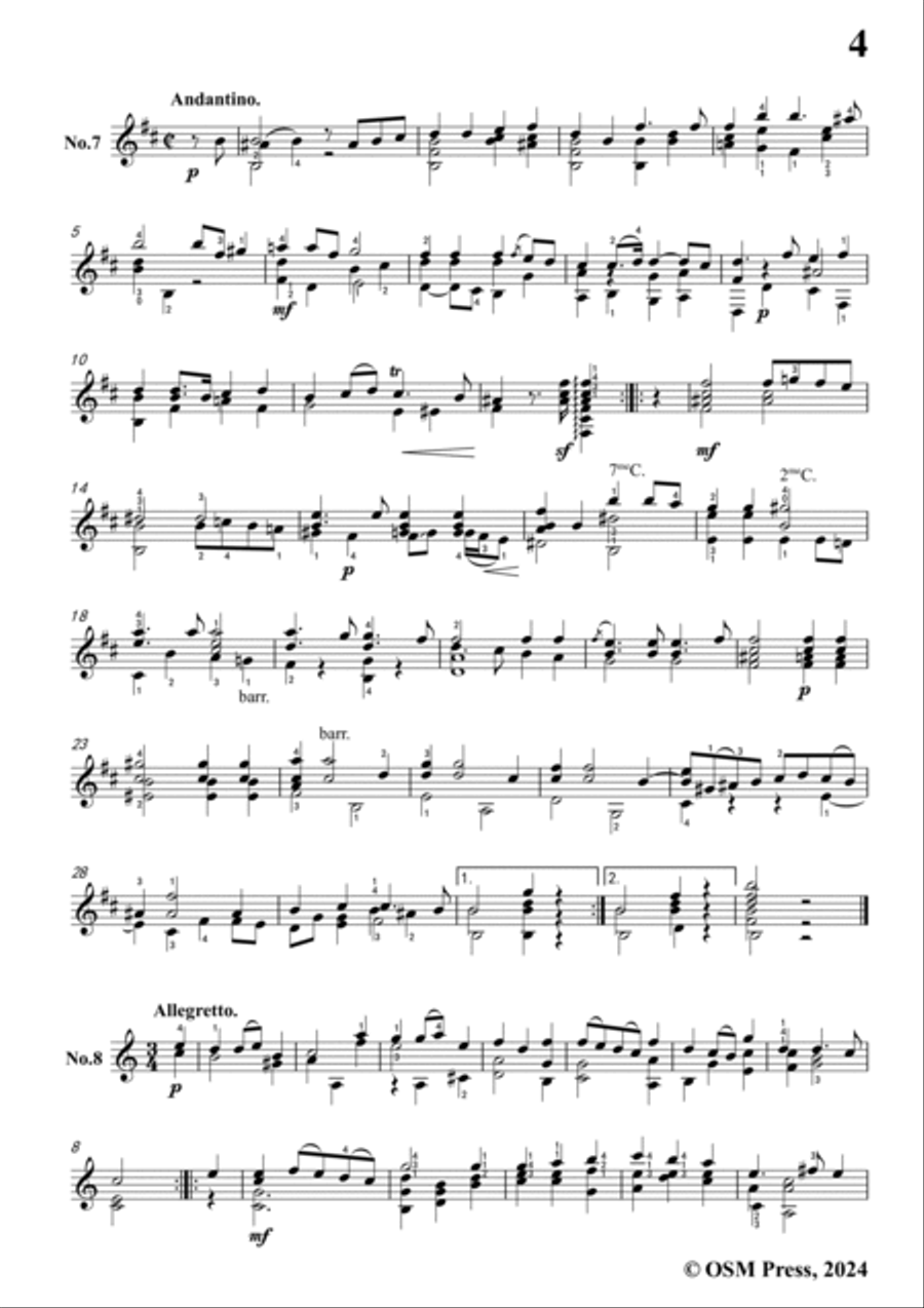 Coste-Livre d'or du guitariste,Op.52,for Guitar Acoustic Guitar scores gallery preview page 5