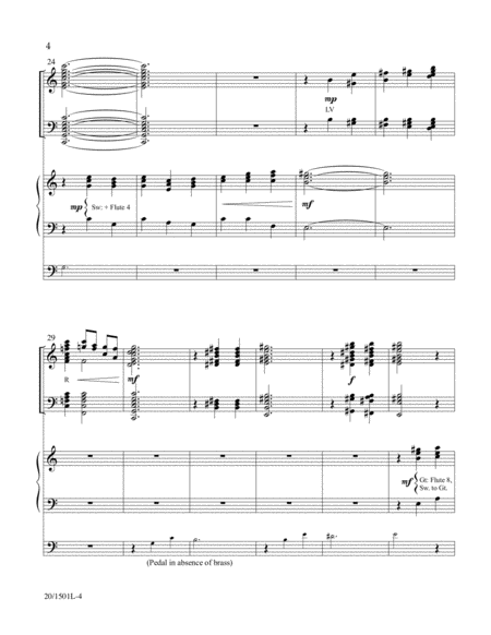 Fanfare for Easter - Handbell/Organ Score image number null